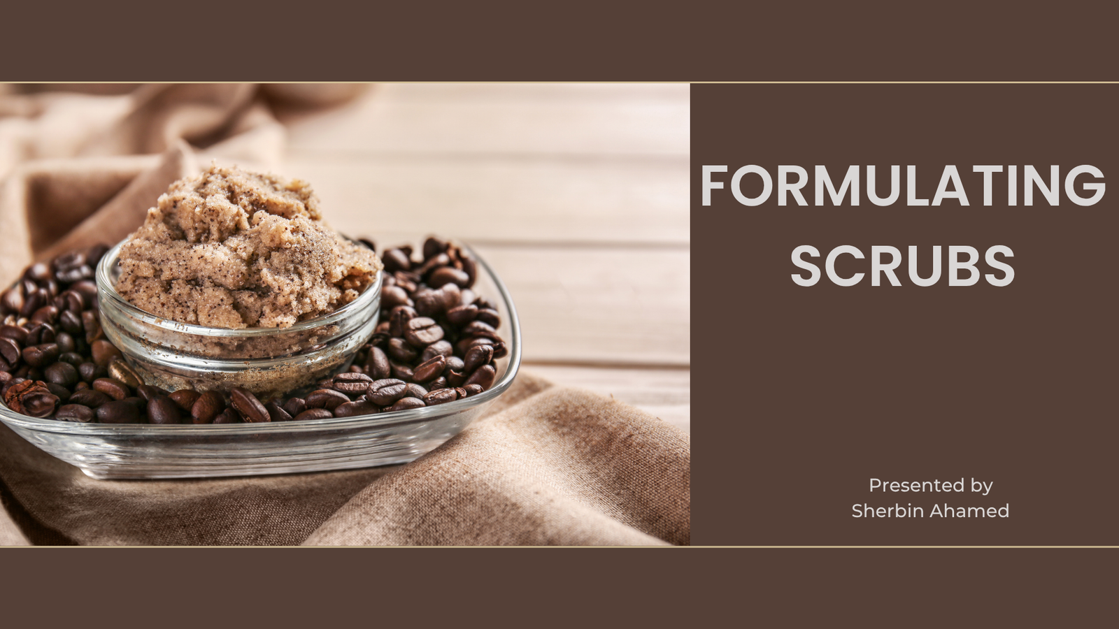 Formulating Scrubs
